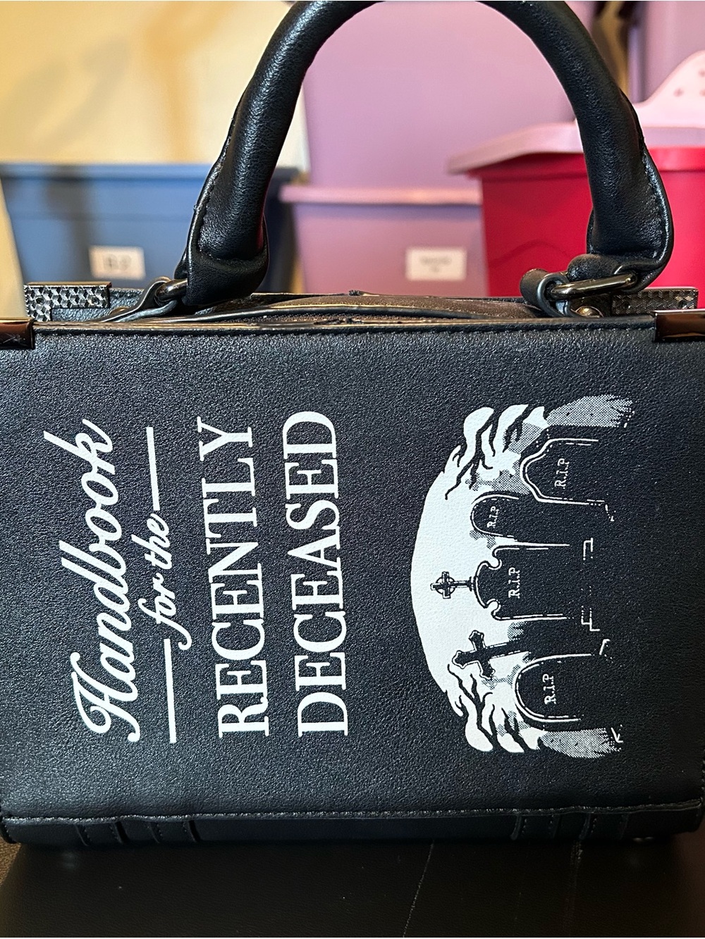 Killstar Black 'Handbook for the Recently Deceased' Book-Style Handbag - Picture 1 of 9